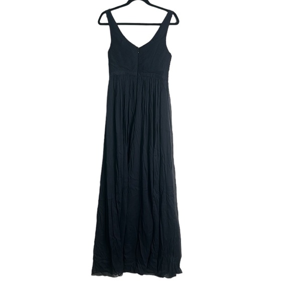 J crew navy blue slik maxi dress size 8p new - Picture 3 of 9